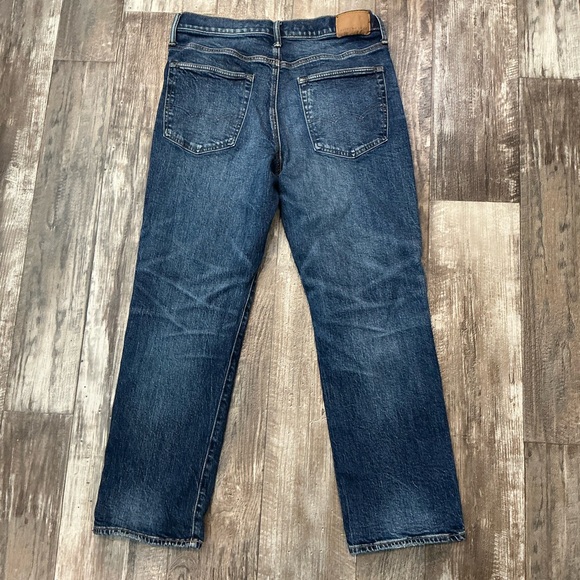 American Eagle Outfitters Dark Blue Straight Jeans Size 31x30 - Picture 3 of 9